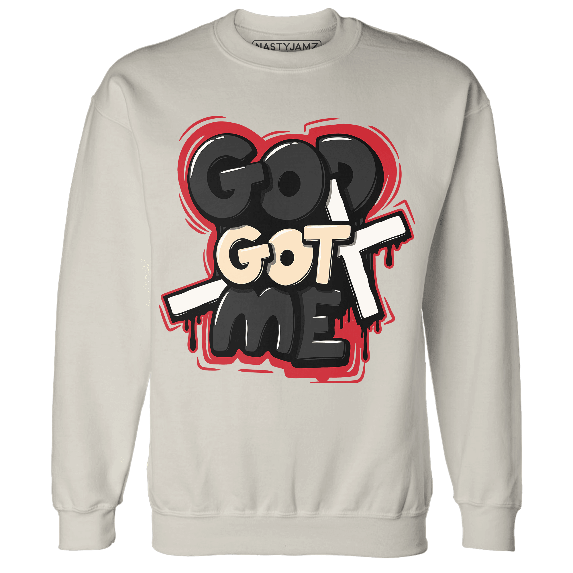 Jumman Jack University Red Sweatshirt Match God Got Me - NastyJamz