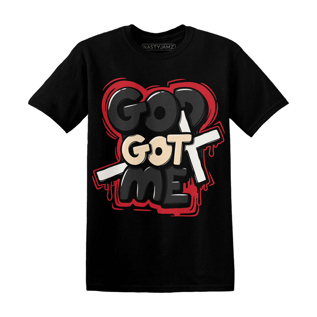 Jumman Jack University Red T Shirt God Got Me - NastyJamz