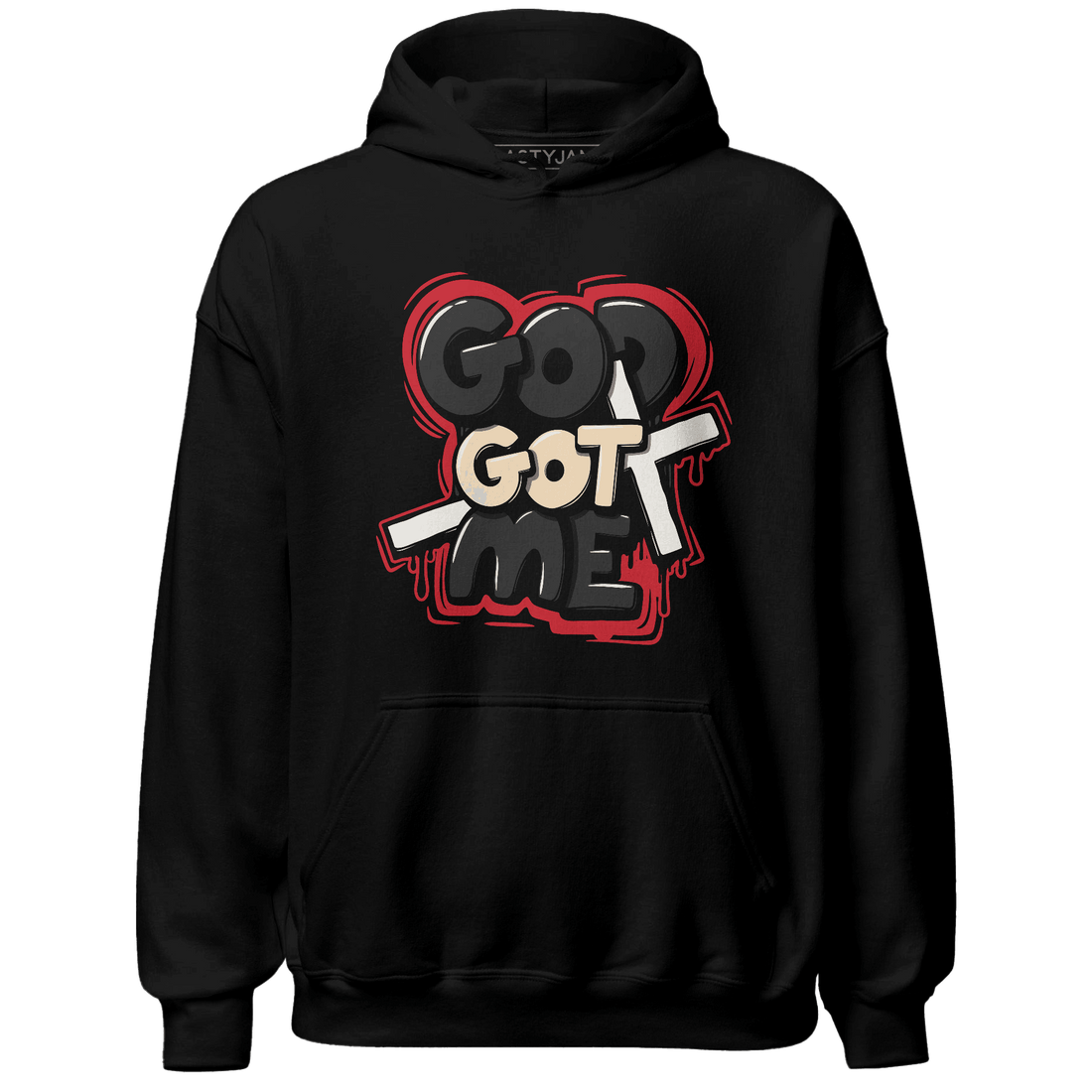 Jumman Jack University Red Hoodie Match God Got Me - NastyJamz