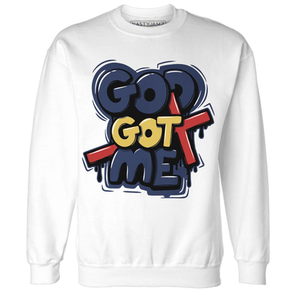 VaporMax-Air-Plus-Midnight-Navy-Gold-Black-NastyJamz-Sweatshirt-Match-God-Got-Me