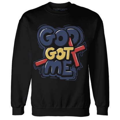 VaporMax-Air-Plus-Midnight-Navy-Gold-Black-NastyJamz-Sweatshirt-Match-God-Got-Me