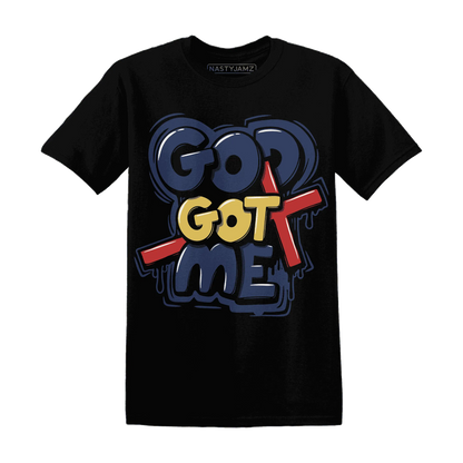 VaporMax-Air-Plus-Midnight-Navy-Gold-Black-NastyJamz-T-Shirt-Match-God-Got-Me