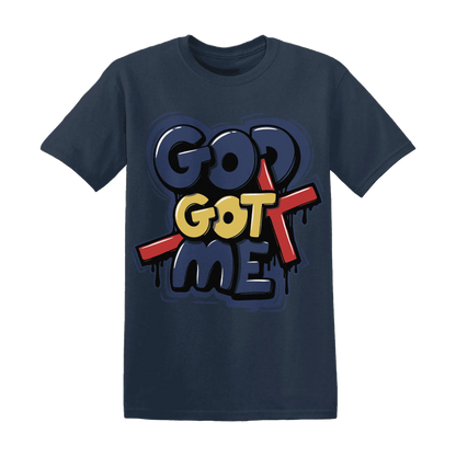 VaporMax-Air-Plus-Midnight-Navy-Gold-Black-NastyJamz-T-Shirt-Match-God-Got-Me