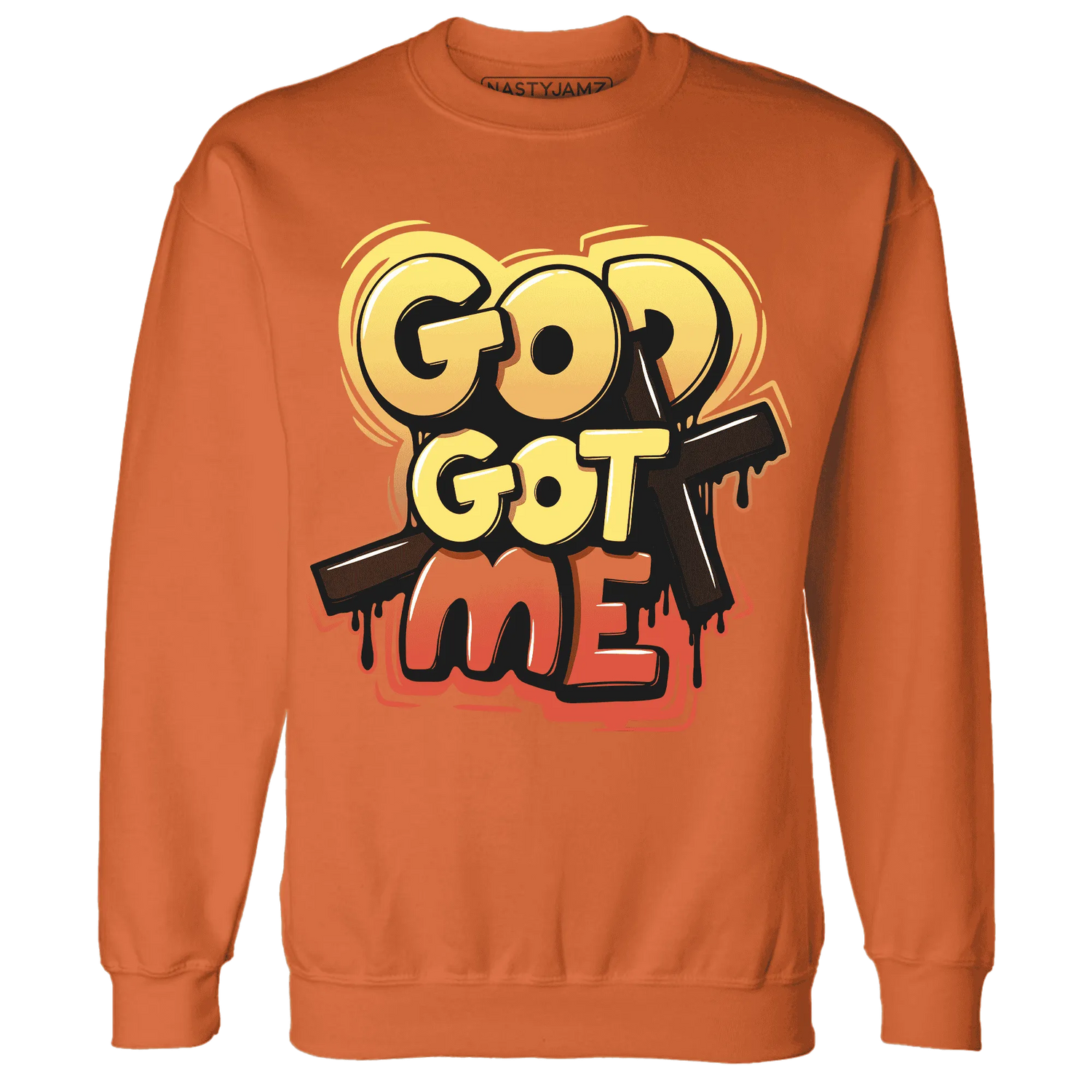 VaporMax-Crimson-Total-Orange-Plus-NastyJamz-Sweatshirt-Match-God-Got-Me