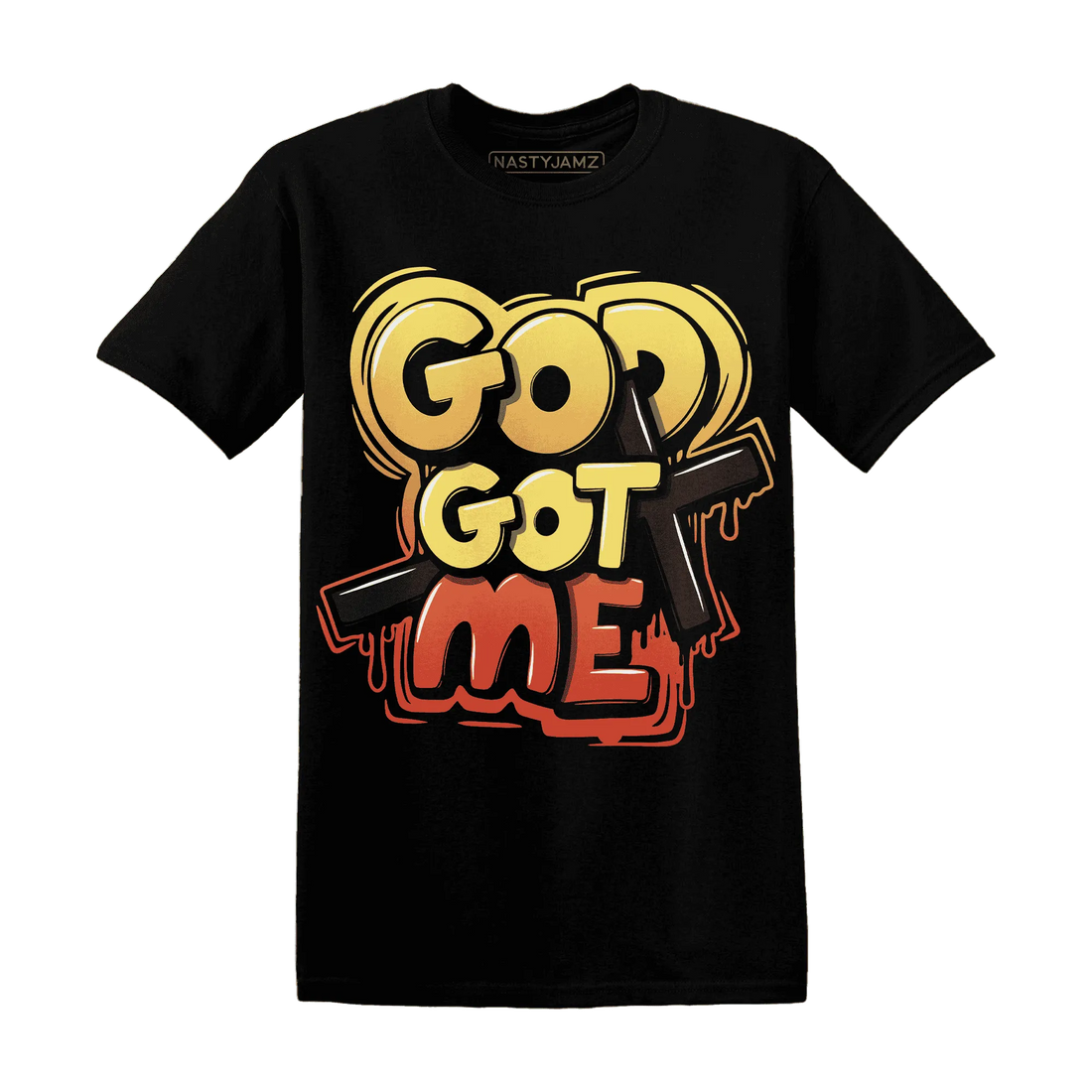 VaporMax-Crimson-Total-Orange-Plus-NastyJamz-T-Shirt-Match-God-Got-Me