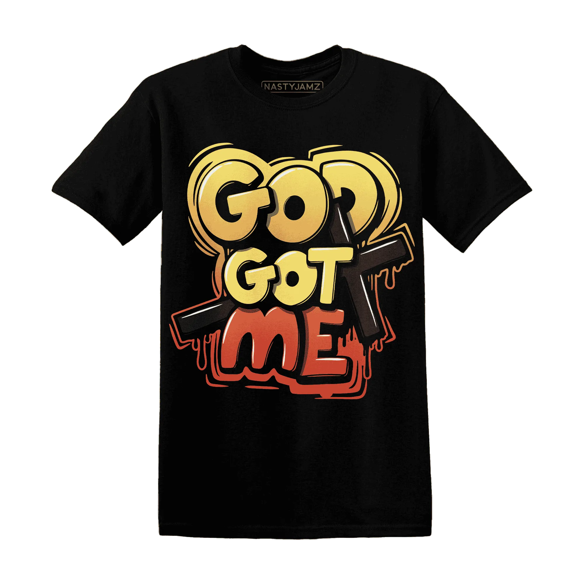 VaporMax-Crimson-Total-Orange-Plus-NastyJamz-T-Shirt-Match-God-Got-Me