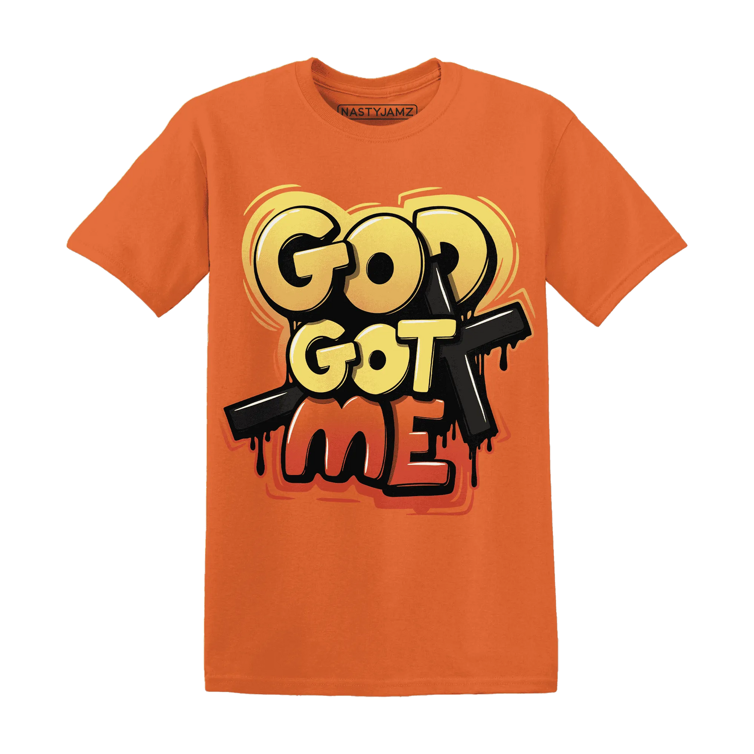 VaporMax-Crimson-Total-Orange-Plus-NastyJamz-T-Shirt-Match-God-Got-Me