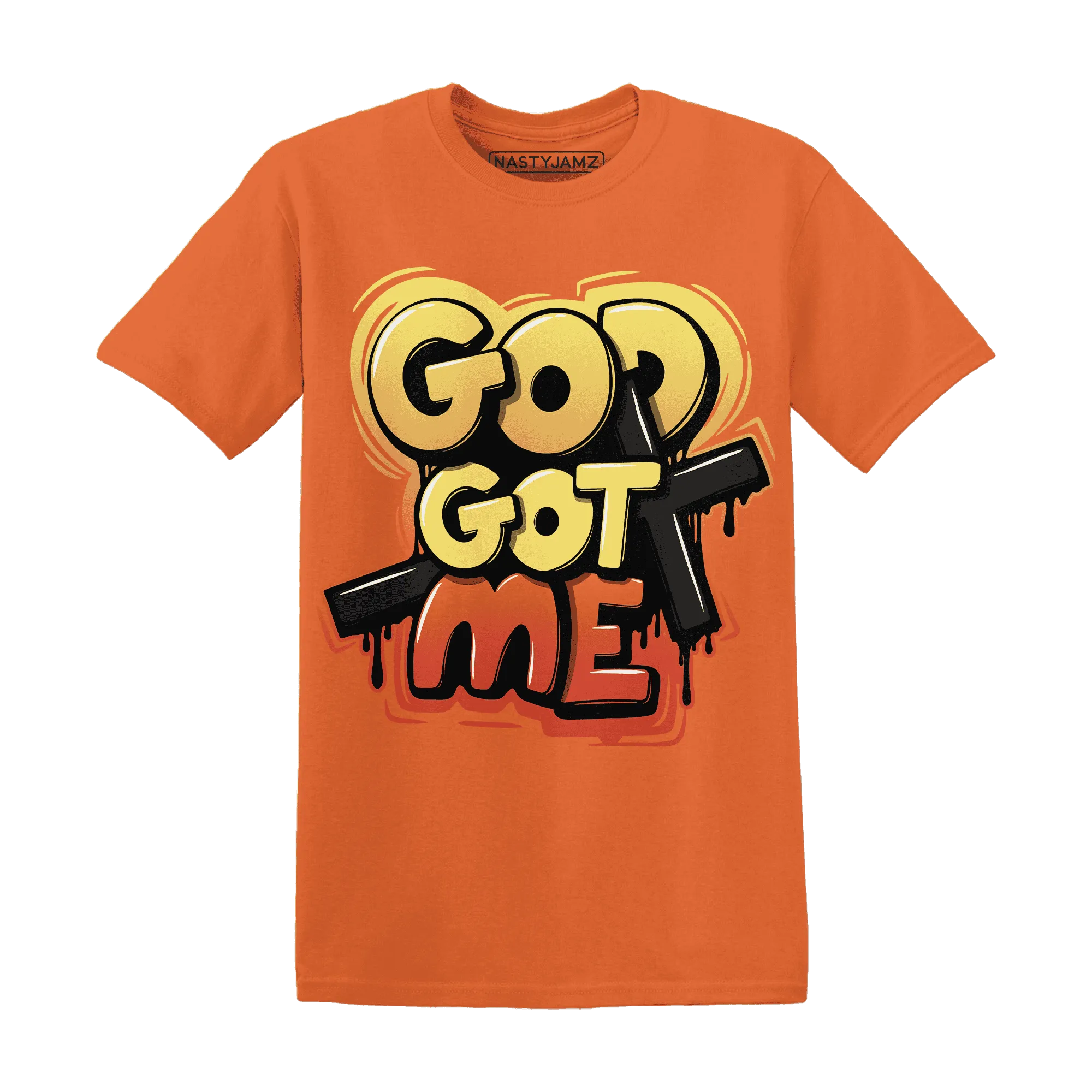 VaporMax-Crimson-Total-Orange-Plus-NastyJamz-T-Shirt-Match-God-Got-Me