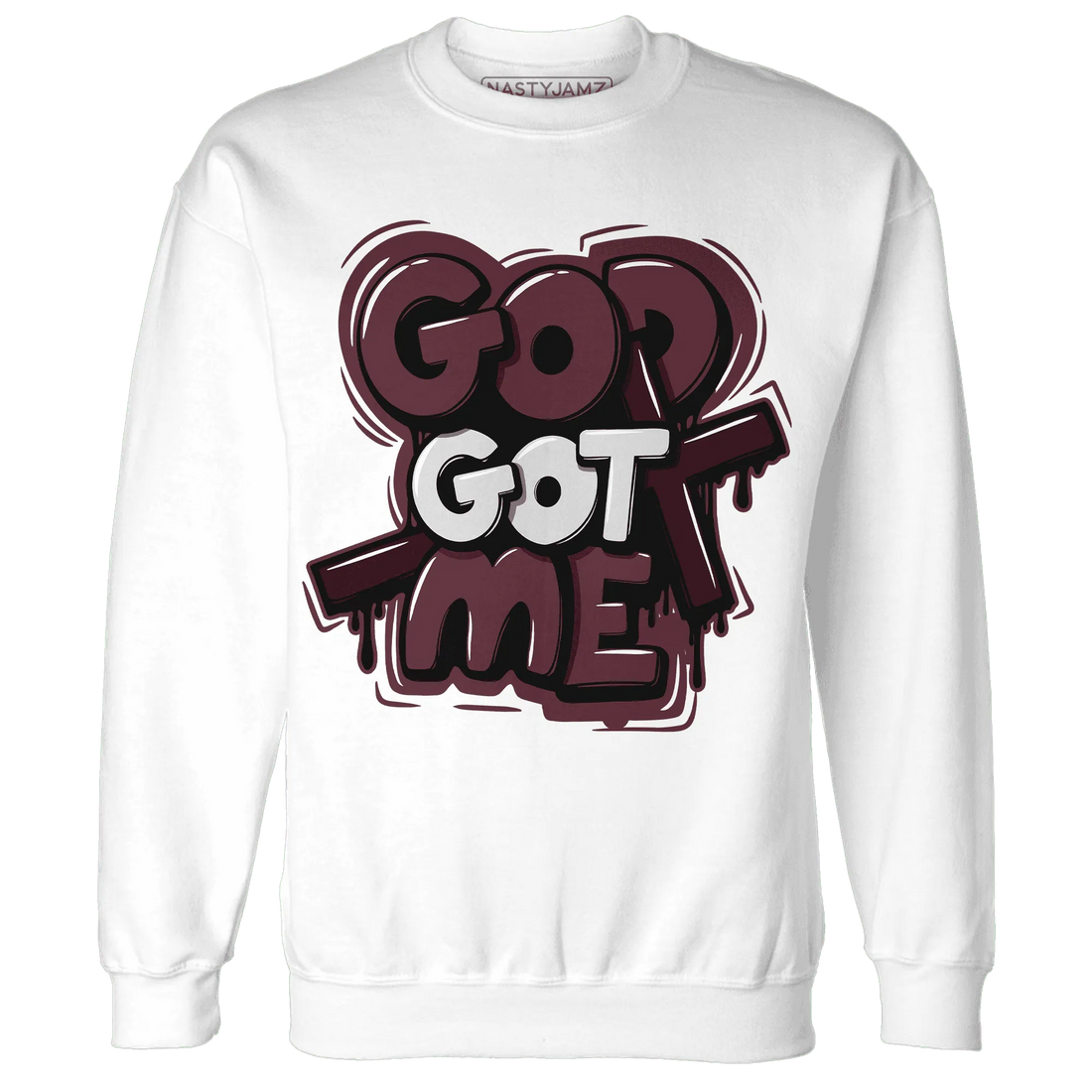 VaporMax-Night-Maron-Burgundy-NastyJamz-Sweatshirt-Match-God-Got-Me