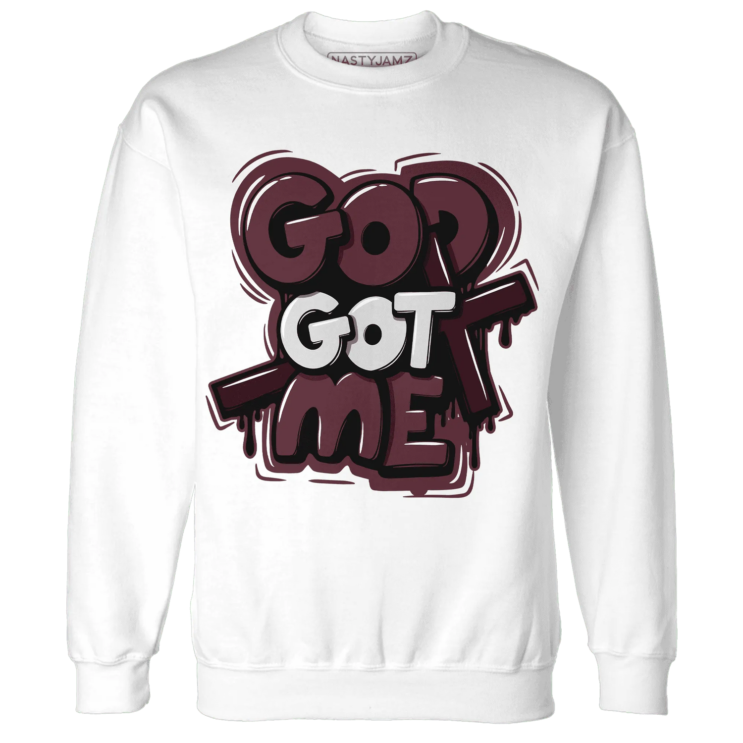 VaporMax-Night-Maron-Burgundy-NastyJamz-Sweatshirt-Match-God-Got-Me