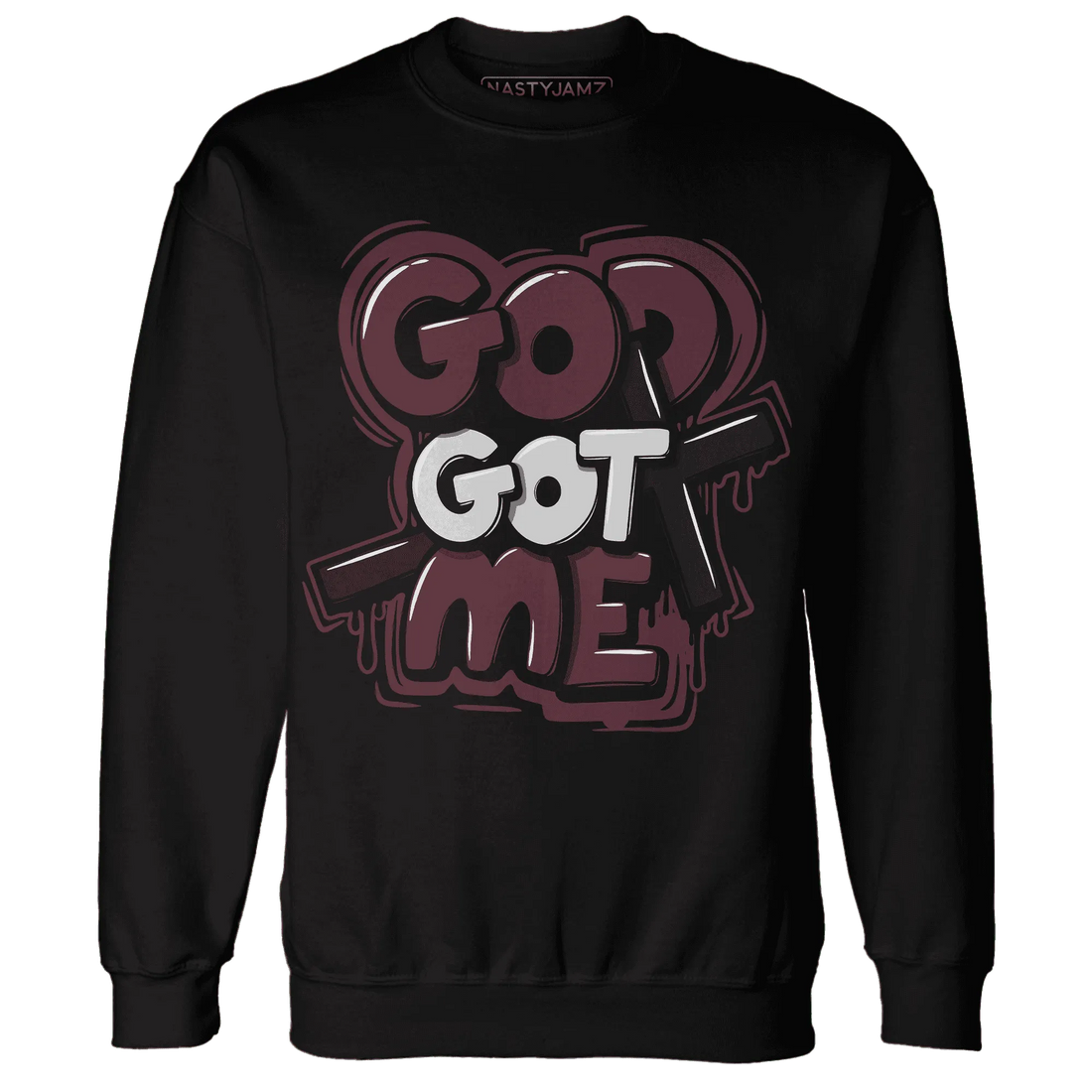 VaporMax-Night-Maron-Burgundy-NastyJamz-Sweatshirt-Match-God-Got-Me