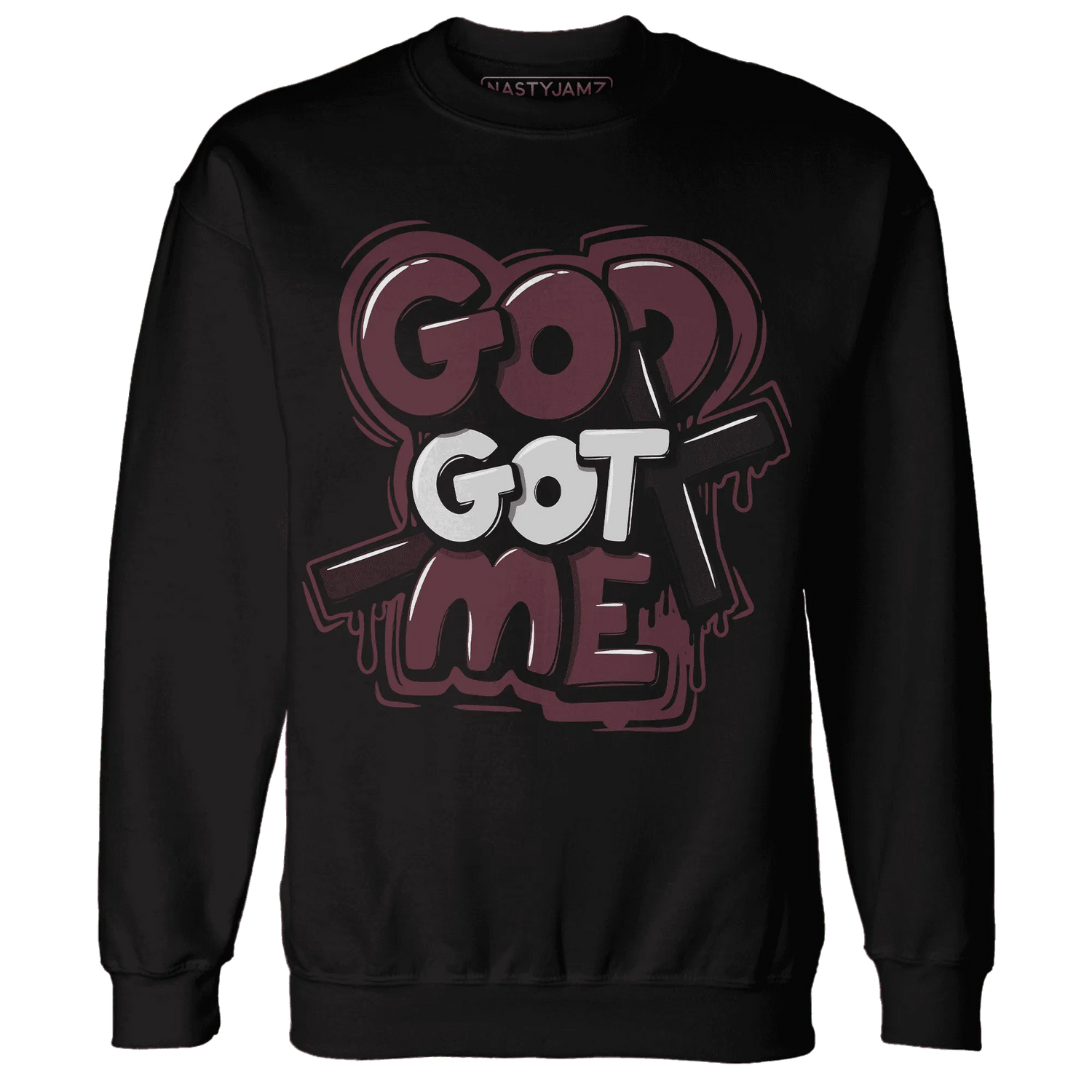VaporMax-Night-Maron-Burgundy-NastyJamz-Sweatshirt-Match-God-Got-Me