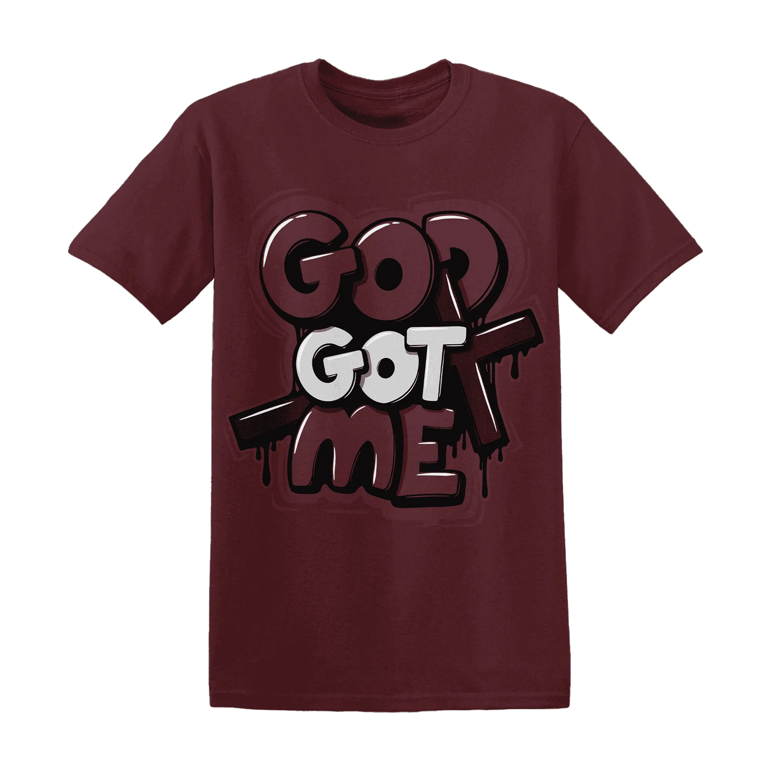VaporMax-Night-Maron-Burgundy-NastyJamz-T-Shirt-Match-God-Got-Me