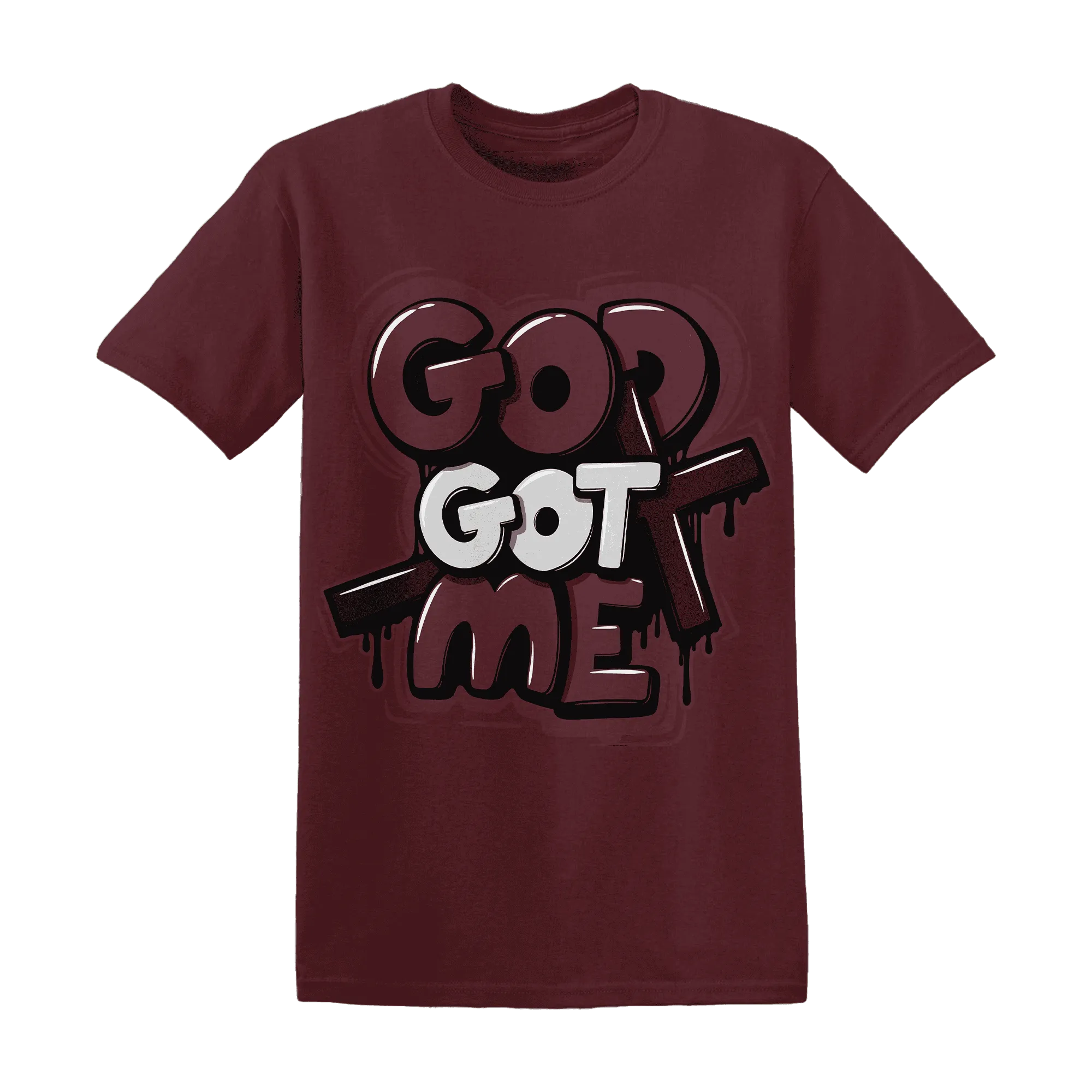 VaporMax-Night-Maron-Burgundy-NastyJamz-T-Shirt-Match-God-Got-Me