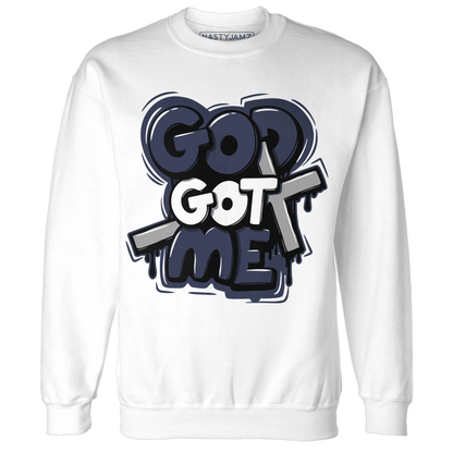 VaporMax-Plus-Midnight-Navy-White-Metallic-Silver-Sweatshirt-Match-God-Got-Me