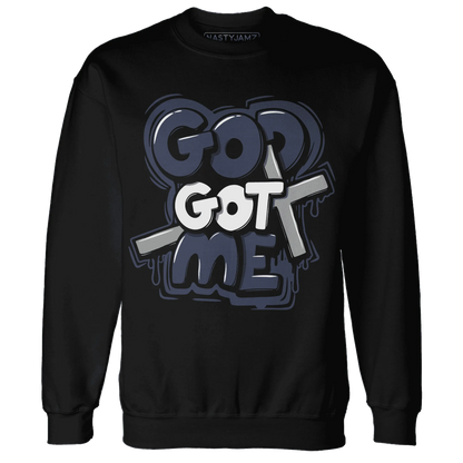 VaporMax-Plus-Midnight-Navy-White-Metallic-Silver-Sweatshirt-Match-God-Got-Me