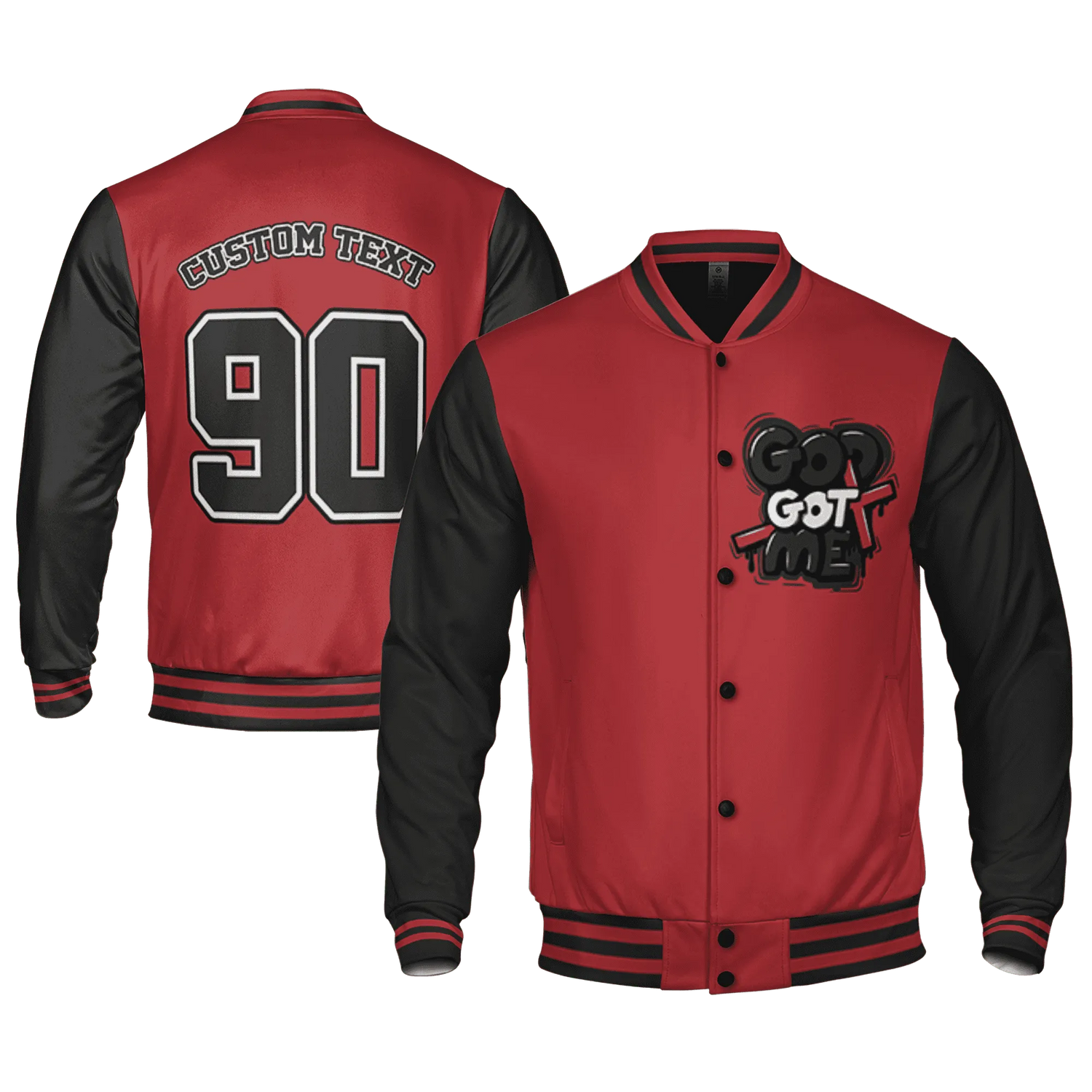 Black-Toe-Reimagined-Red-White-1s-NastyJamz-Varsity-Match-God-Got-Me