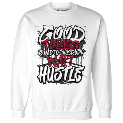 Retro Red Taxi 12s Sweatshirt Match Good Things - NastyJamz