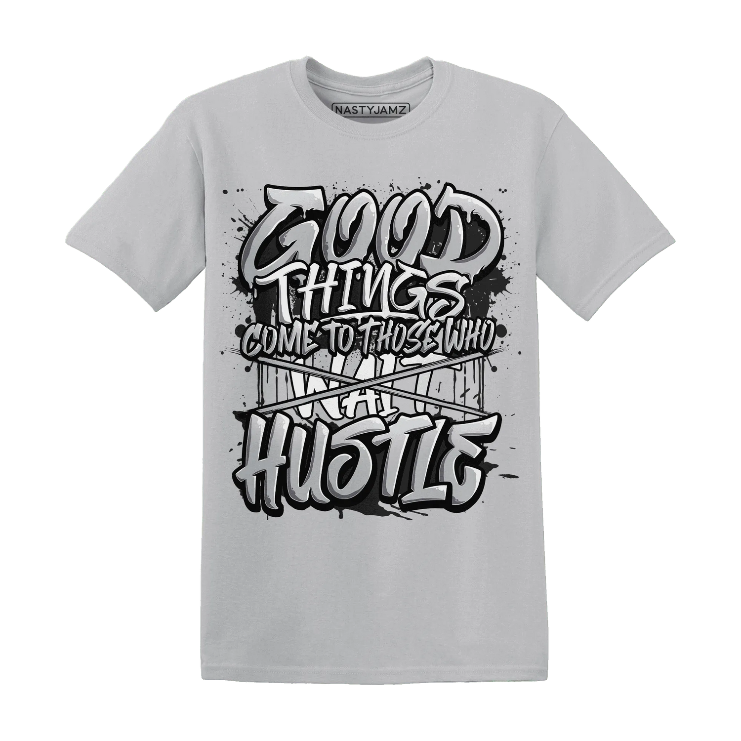 NastyJamz-Wolf-Grey-12s-T-Shirt-Match-Good-Things