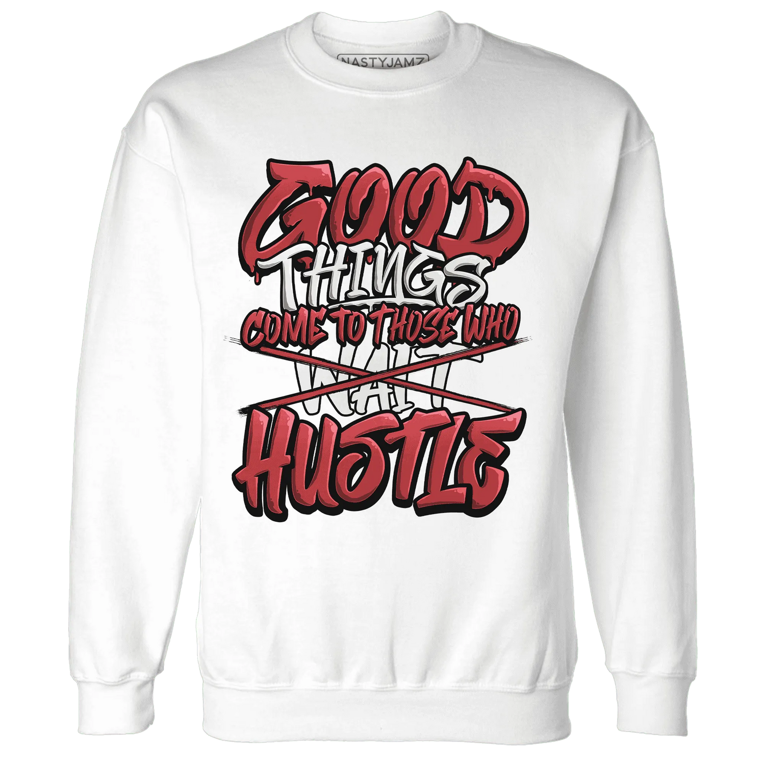 Black-Toe-Reimagined-Red-White-1s-NastyJamz-Sweatshirt-Match-Good-Things
