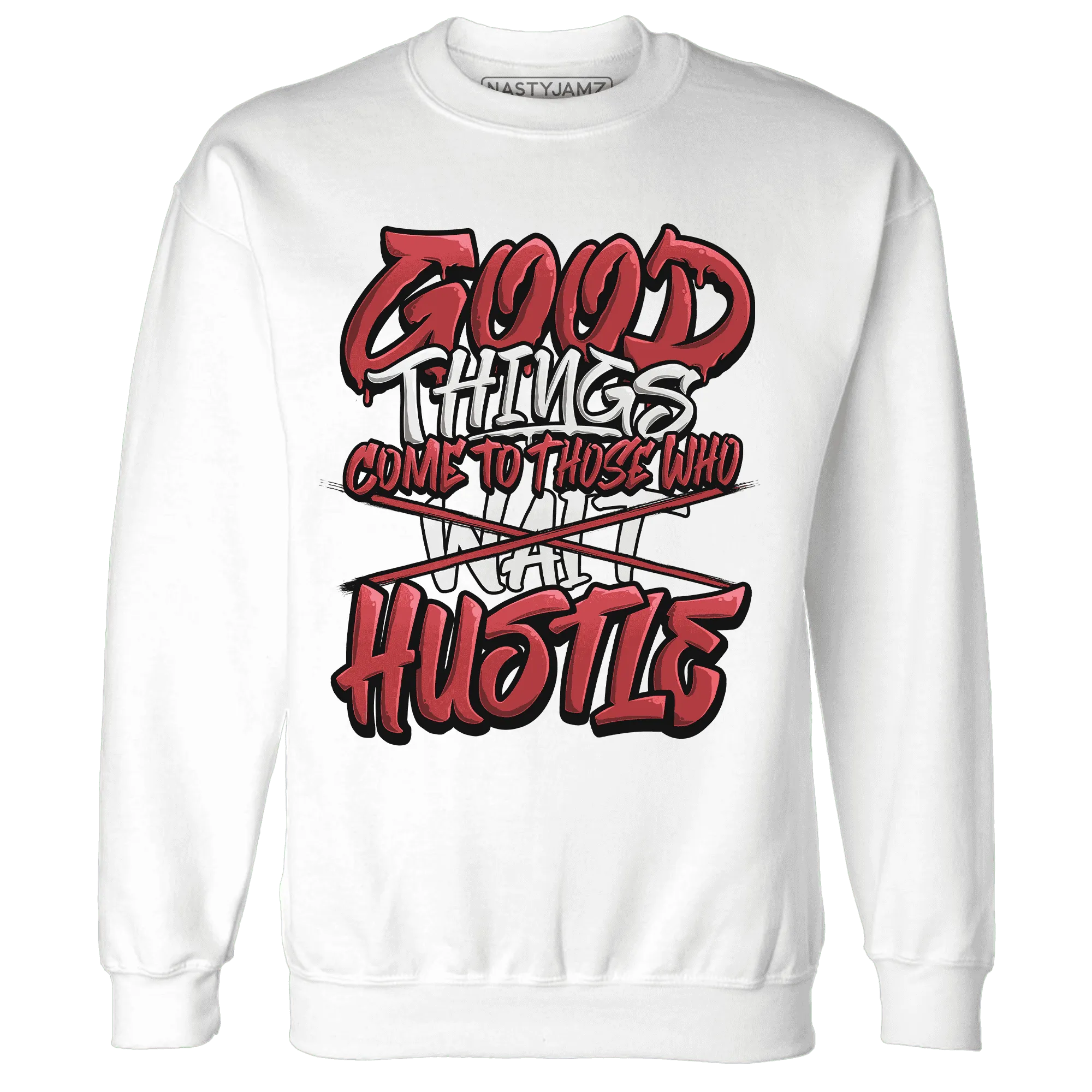 Black-Toe-Reimagined-Red-White-1s-NastyJamz-Sweatshirt-Match-Good-Things