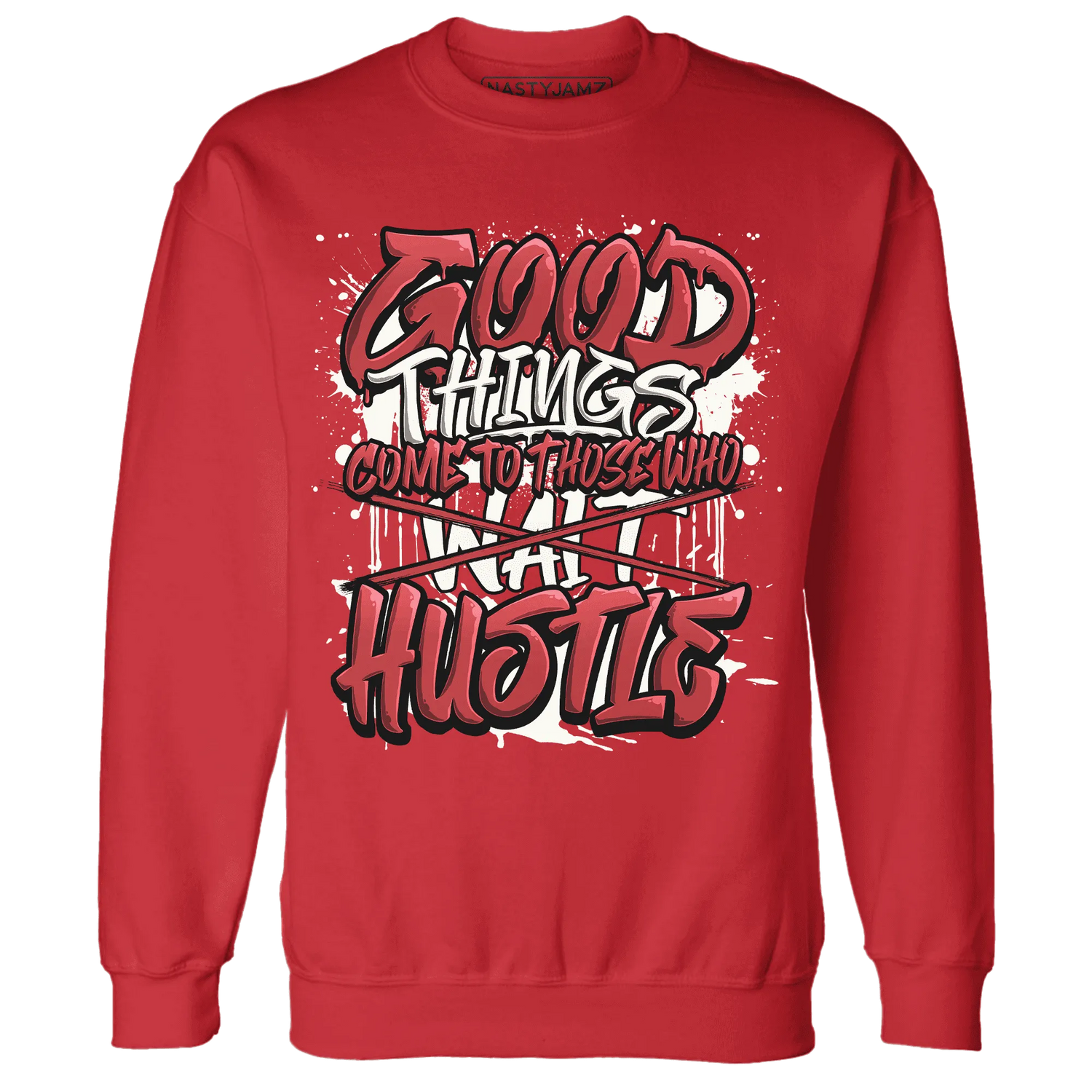 Black-Toe-Reimagined-Red-White-1s-NastyJamz-Sweatshirt-Match-Good-Things