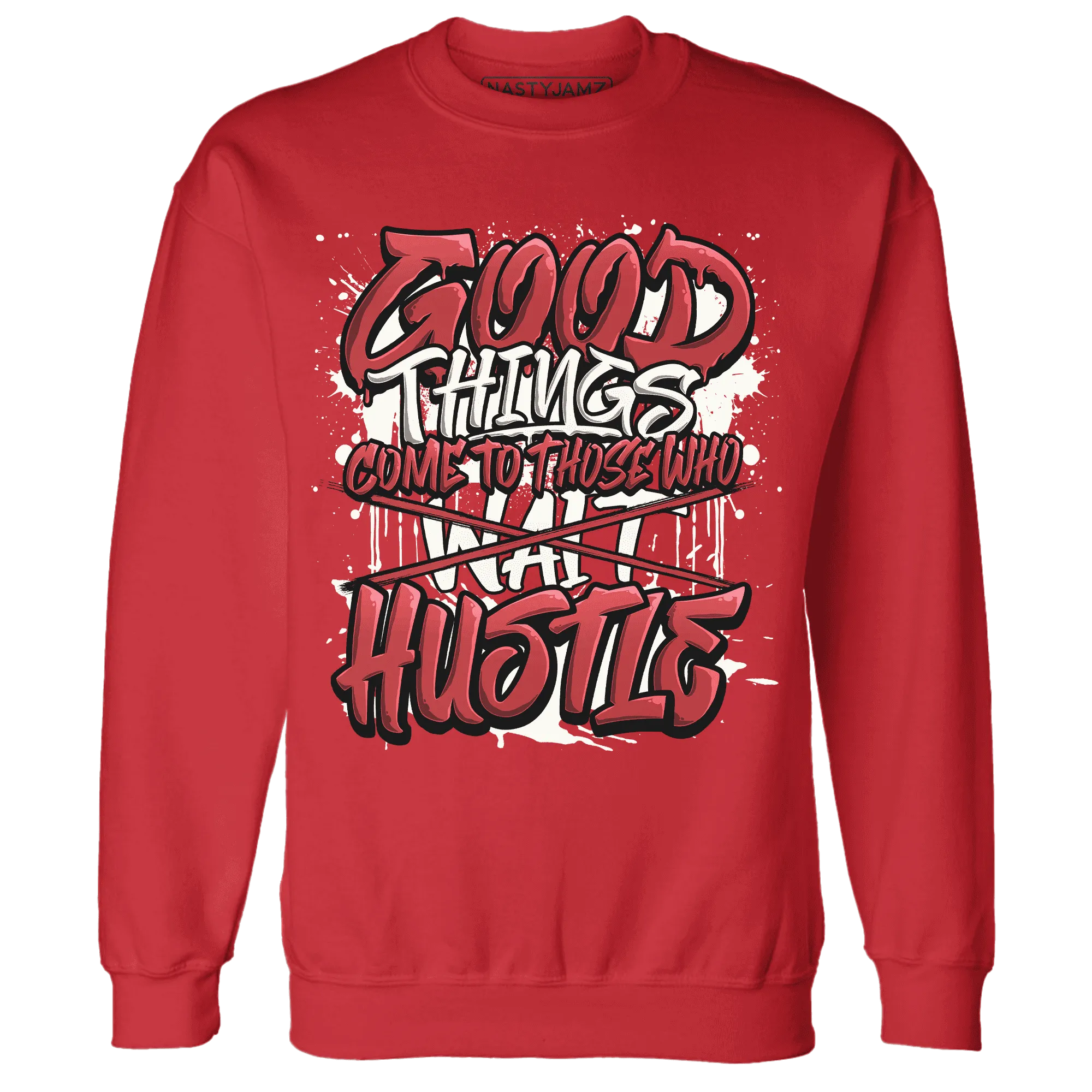 Black-Toe-Reimagined-Red-White-1s-NastyJamz-Sweatshirt-Match-Good-Things