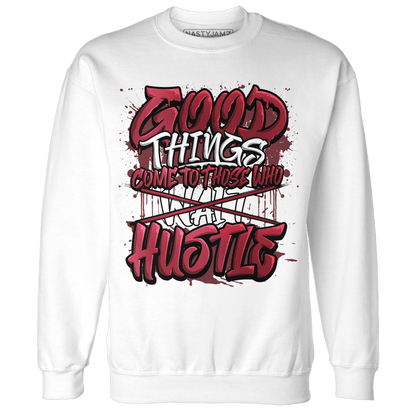 High 85 Metallic Burgundy 1s Sweatshirt Match Good Things - NastyJamz