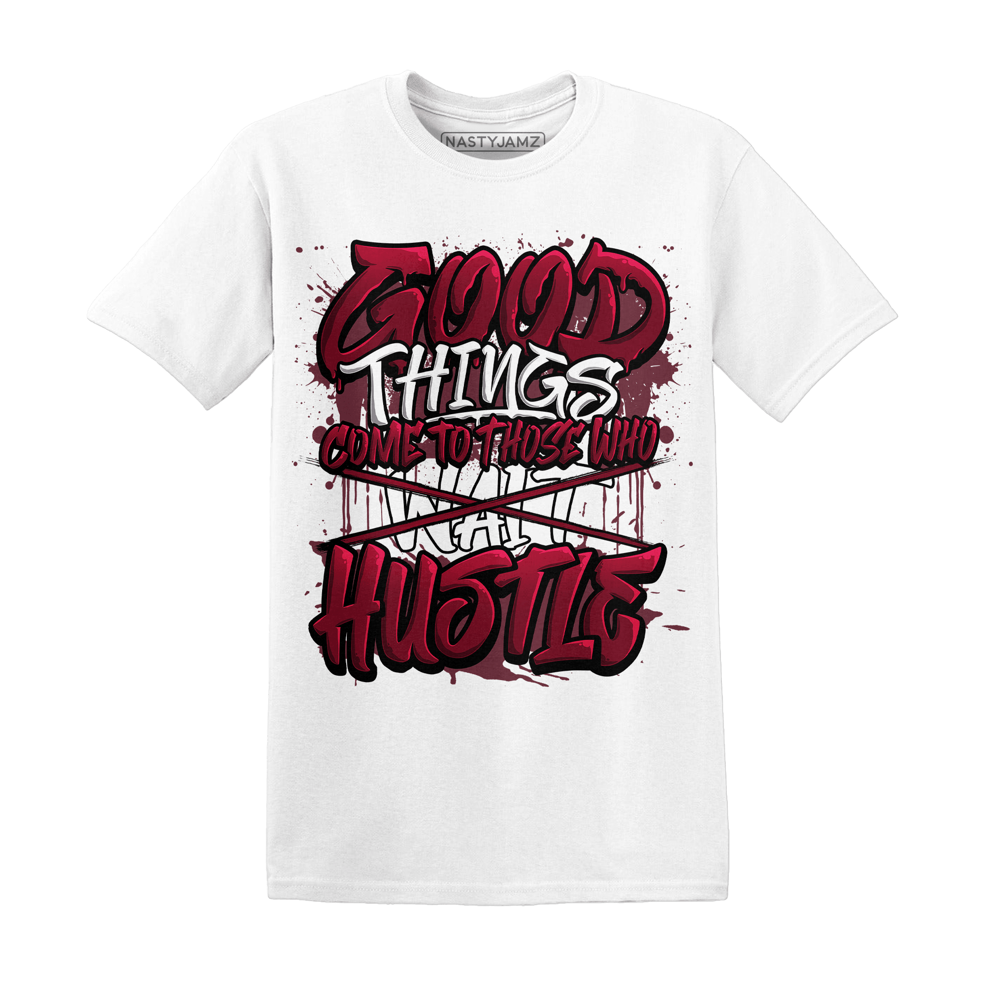 High White Team Red 1s T Shirt Match Good Things - NastyJamz