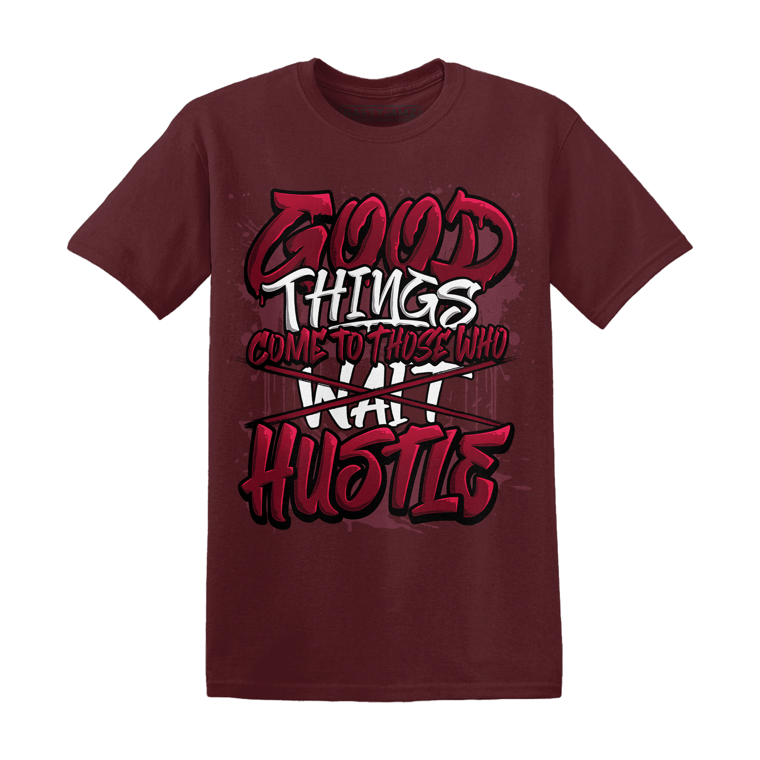 High White Team Red 1s T Shirt Match Good Things - NastyJamz