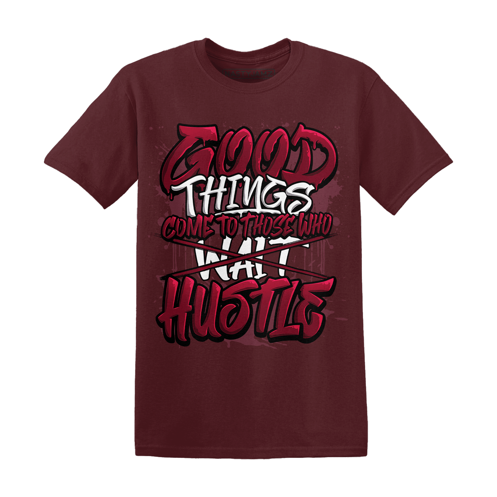 High White Team Red 1s T Shirt Match Good Things - NastyJamz