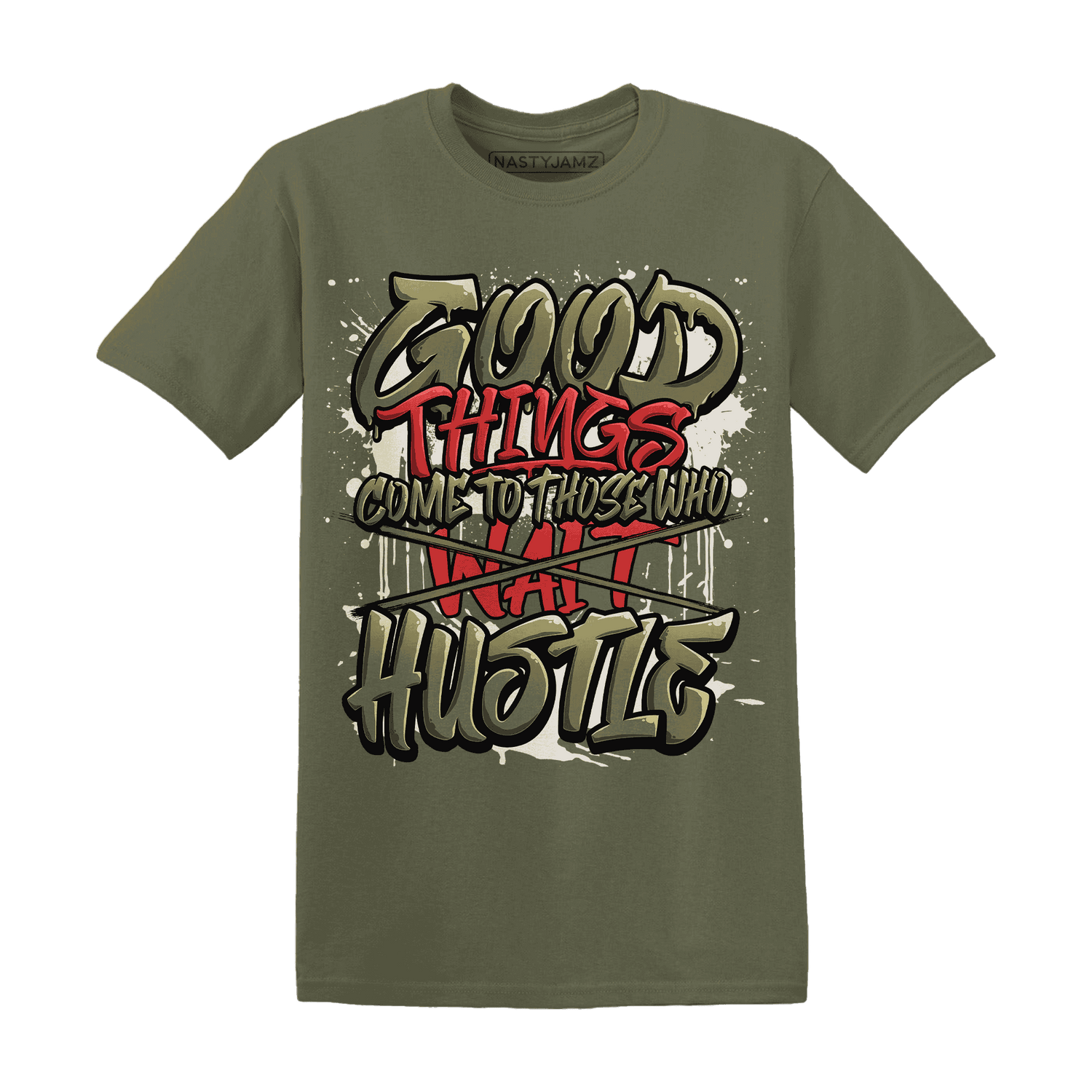 NastyJamz-Medium-Olive-1s-T-Shirt-Match-Good-Things