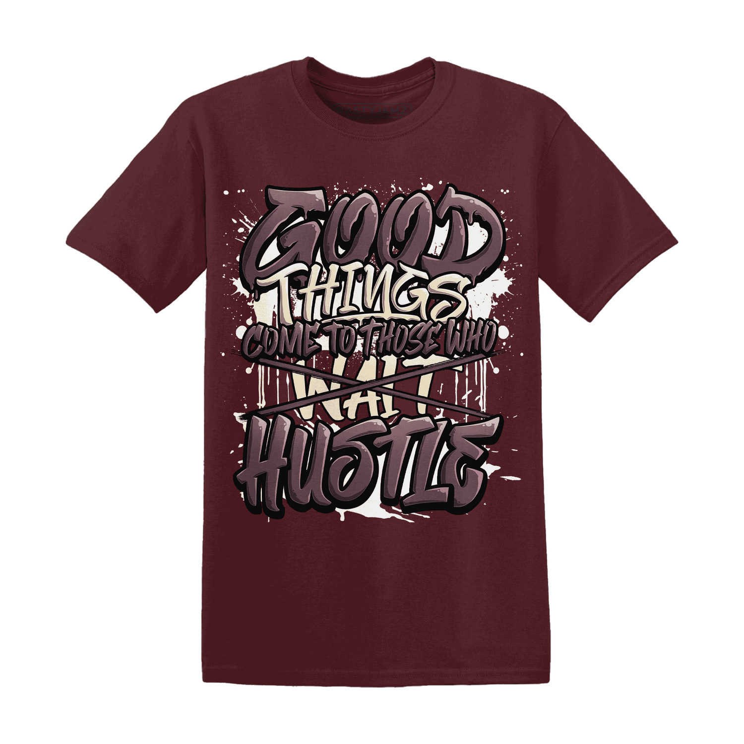 NastyJamz-Burgundy-Crush-3s-T-Shirt-Match-Good-Things