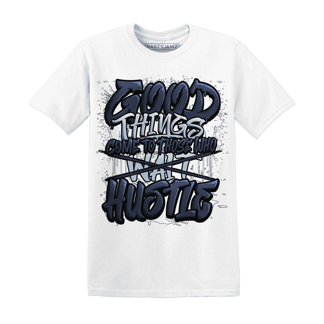 White-Navy-6s-T-Shirt-Match-Good-Things