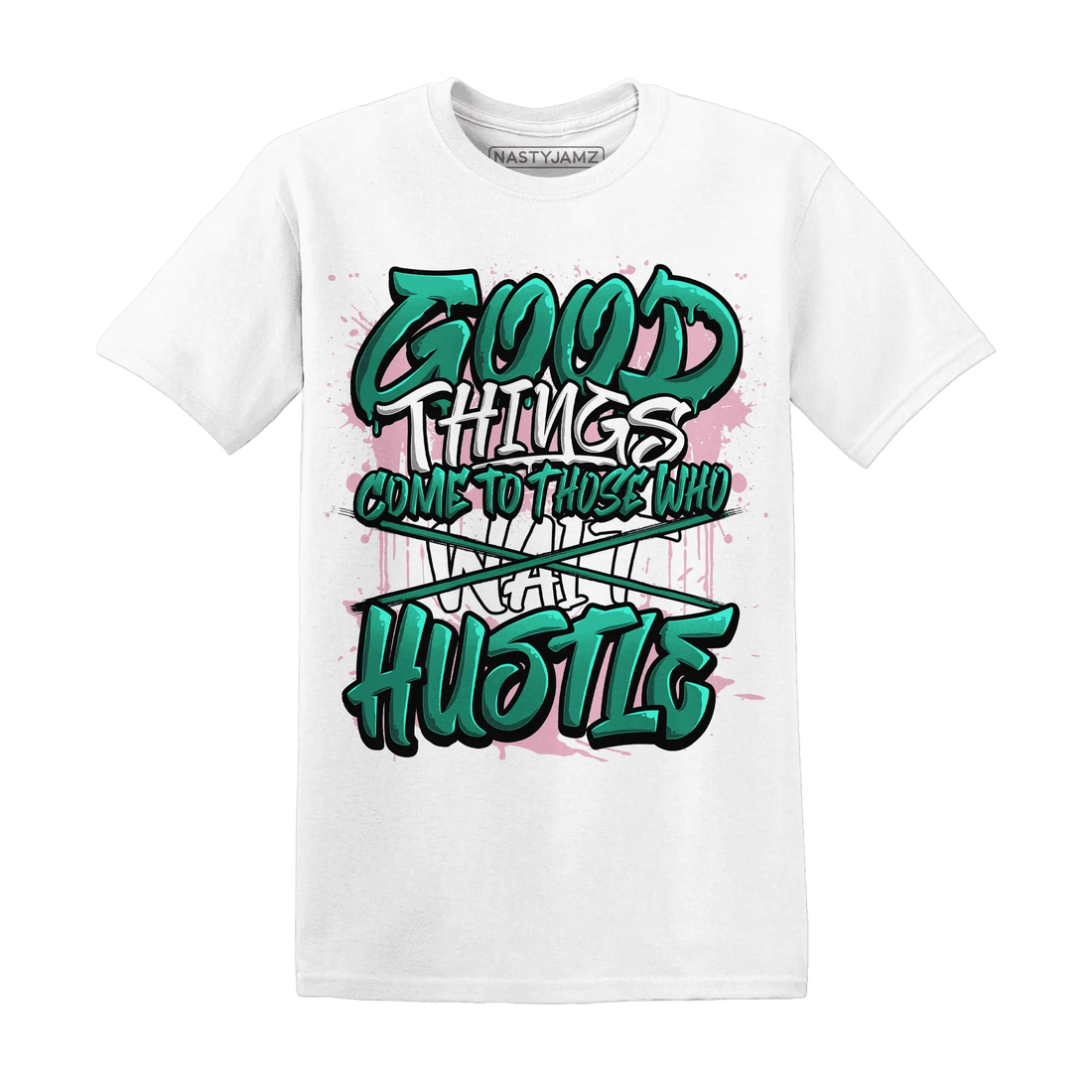 NastyJamz-Dunk-Pink-Malachite-Medium-Soft-Low-Sail-T-Shirt-Match-Good-Things