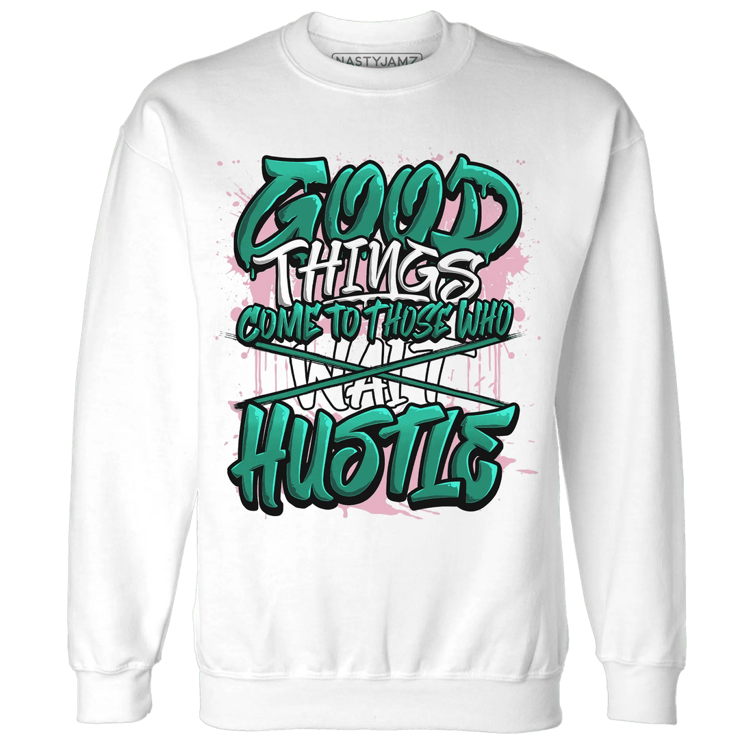 NastyJamz-Dunk-Pink-Malachite-Medium-Soft-Low-Sail-Sweatshirt-Match-Good-Things