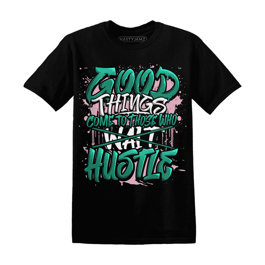 NastyJamz-Dunk-Pink-Malachite-Medium-Soft-Low-Sail-T-Shirt-Match-Good-Things