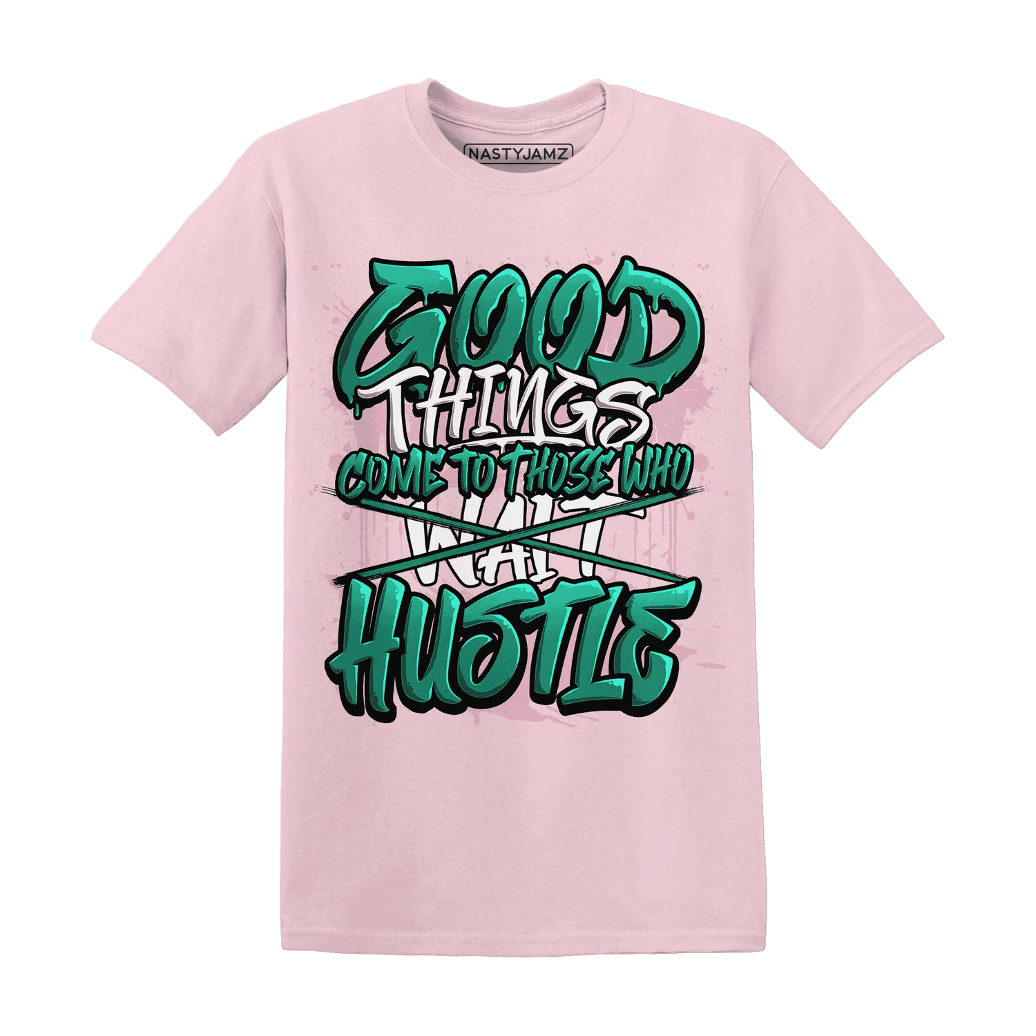 NastyJamz-Dunk-Pink-Malachite-Medium-Soft-Low-Sail-T-Shirt-Match-Good-Things