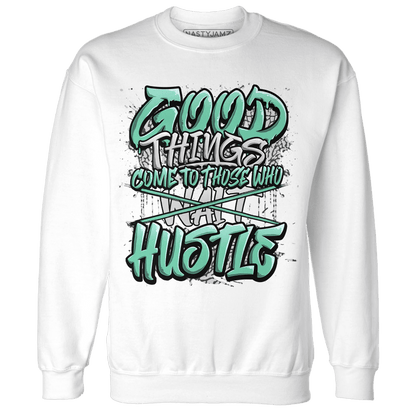 Green Glow 3s Sweatshirt Match Good Things - NastyJamz