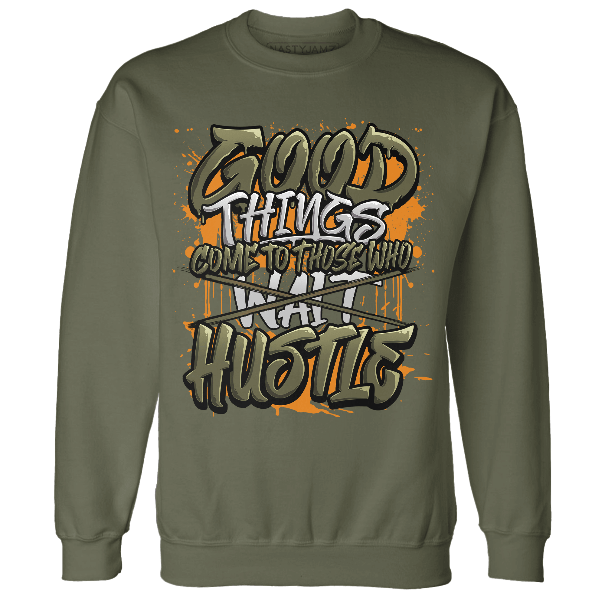 Olive 5s Sweatshirt Match Good Things - NastyJamz