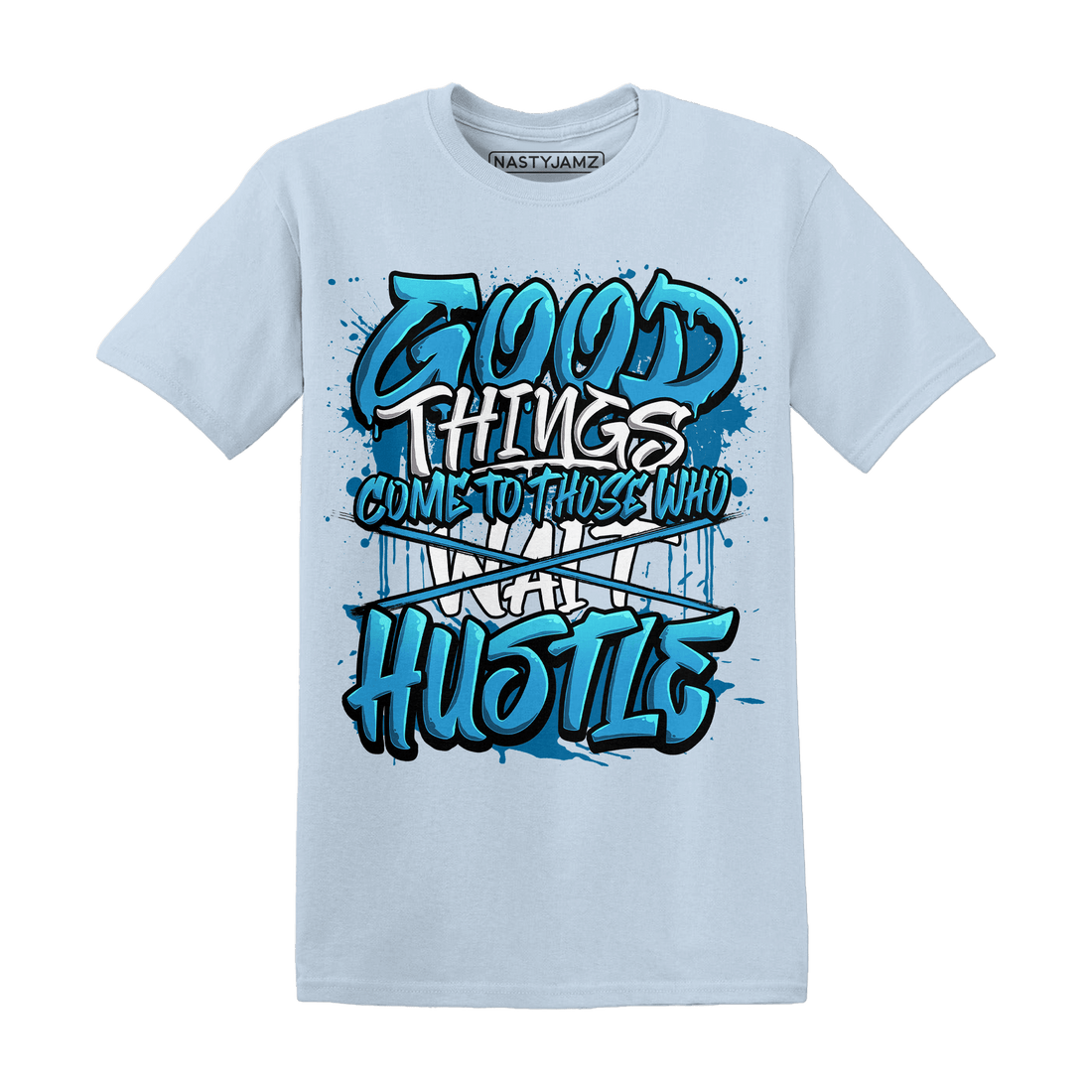 Powder Blue 9s T Shirt Match Good Things - NastyJamz