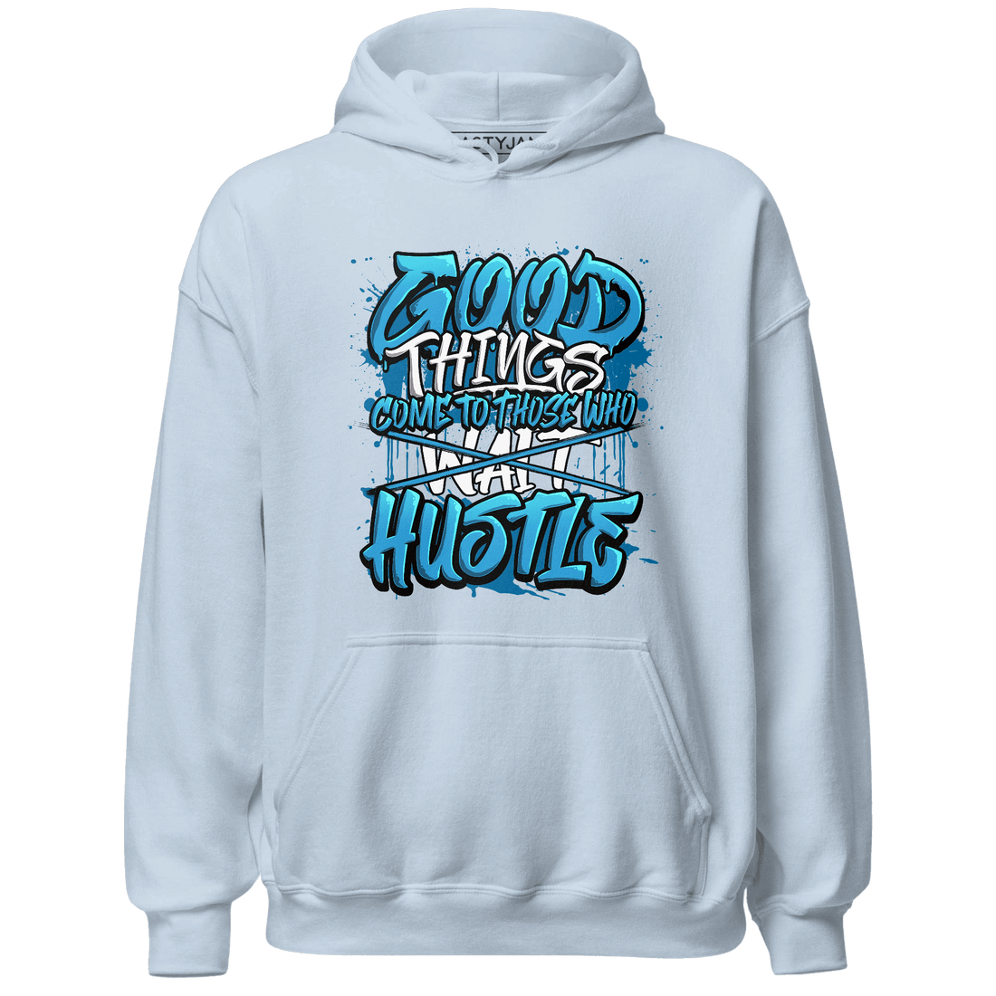 Powder Blue 9s Hoodie Match Good Things - NastyJamz