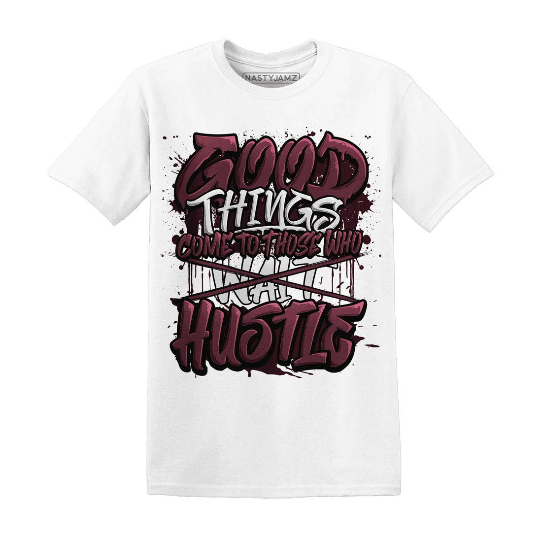 NastyJamz-VaporMax-Night-Maron-Burgundy-T-Shirt-Match-Good-Things
