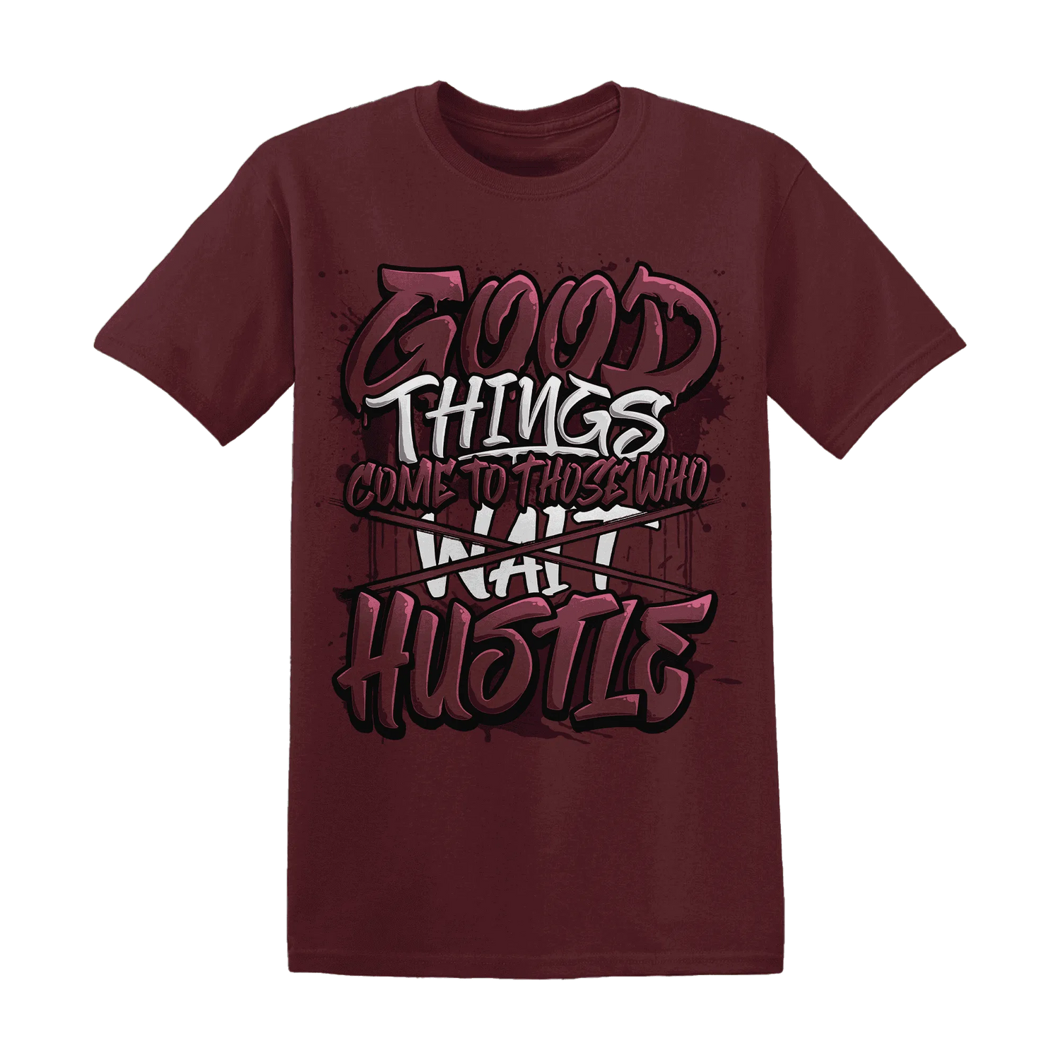 NastyJamz-VaporMax-Night-Maron-Burgundy-T-Shirt-Match-Good-Things