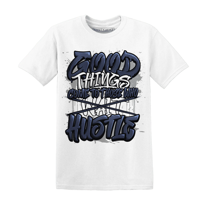 VaporMax-Plus-Midnight-Navy-White-Metallic-Silver-NastyJamz-T-Shirt-Match-Good-Things