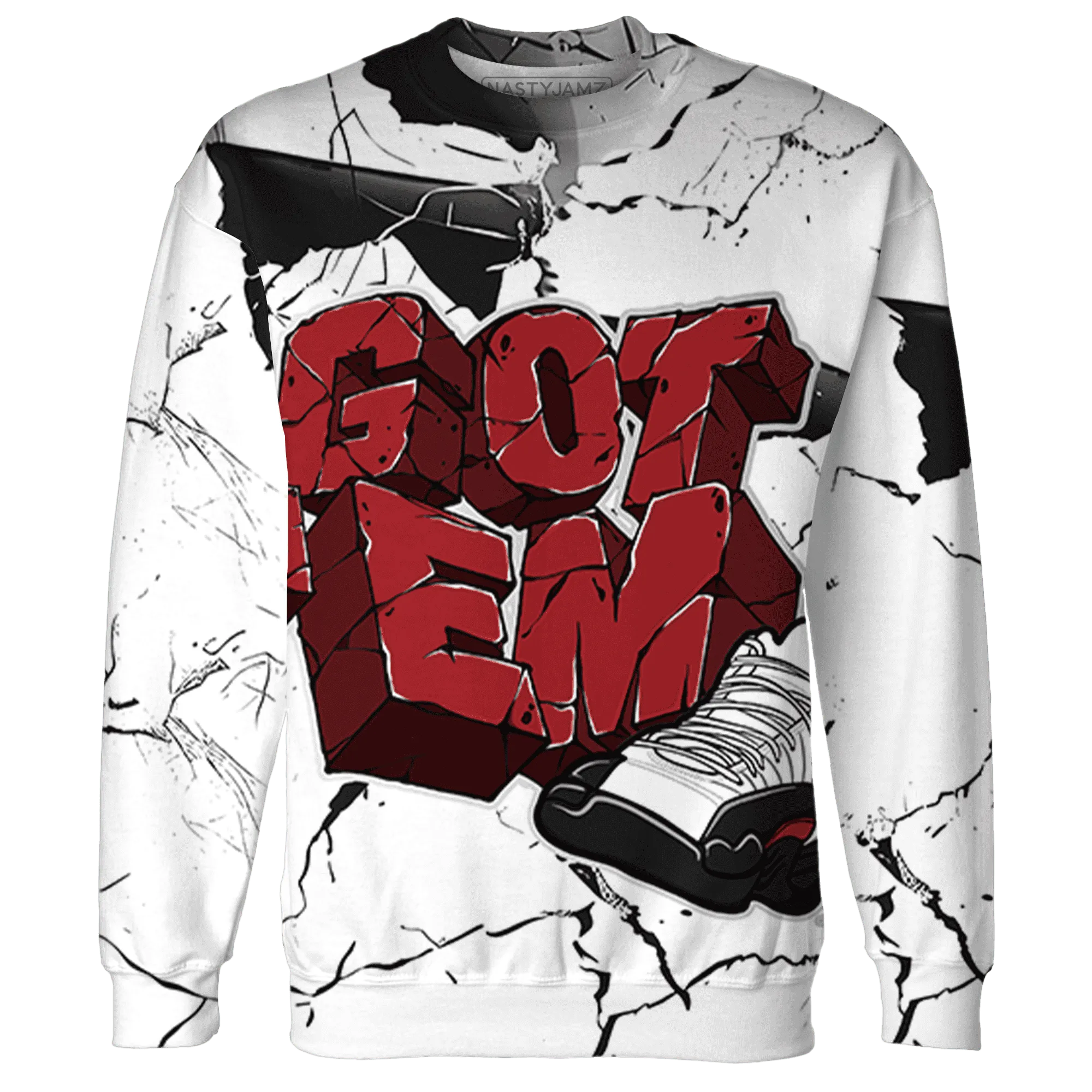Retro-Red-Taxi-12s-Sweatshirt-Match-Got-Em-3D