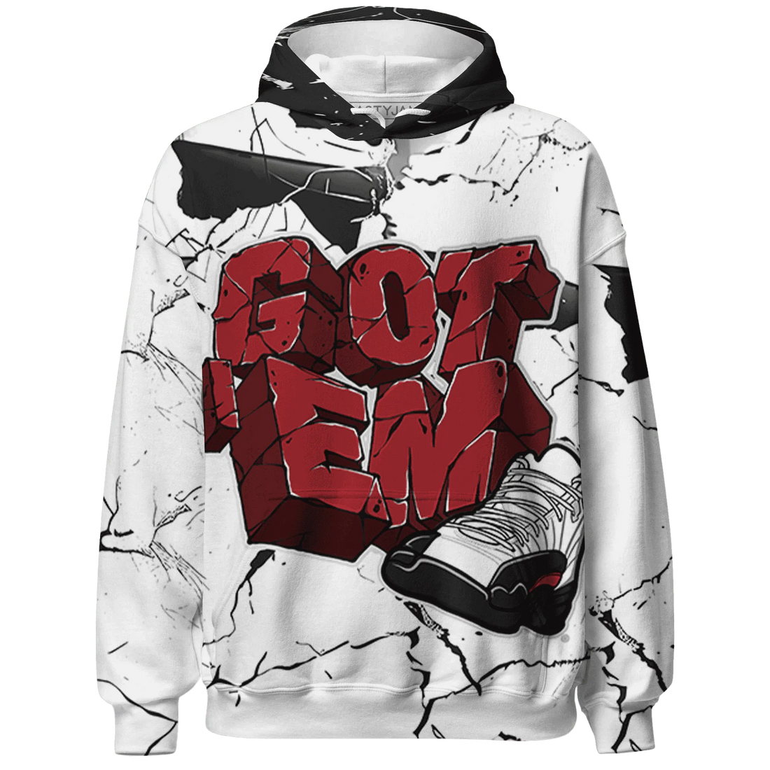 Retro-Red-Taxi-12s-Hoodie-Match-Got-Em-3D