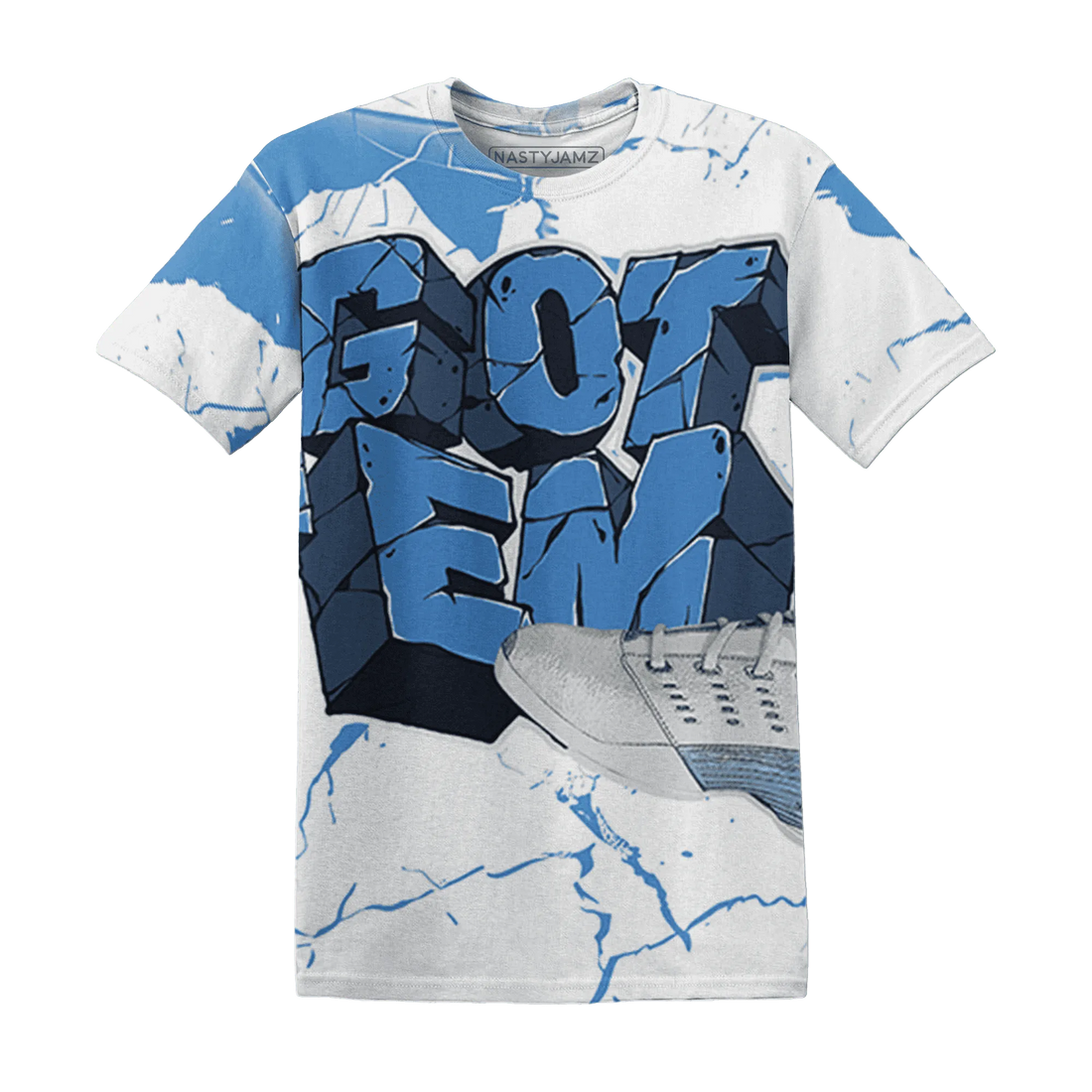 Carolina-Blue-Univercitii-17s-T-Shirt-Match-Got-Em-3D