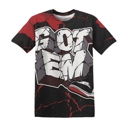 Black-Toe-Reimagined-Red-White-1s-NastyJamz-T-Shirt-Match-Got-Em-3D