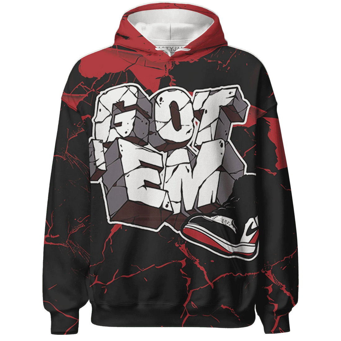 Black-Toe-Reimagined-Red-White-1s-NastyJamz-Hoodie-Match-Got-Em-3D